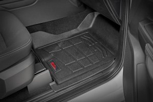 Ford Ranger Floor Mats - Front - Rough Country - Sure-Fit - '24-'25